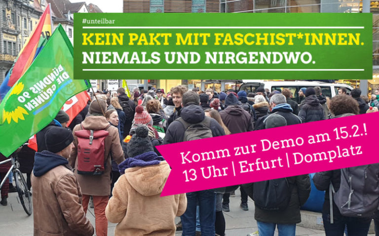 Komm zur #unteilbar-Demo am Samstag nach Erfurt